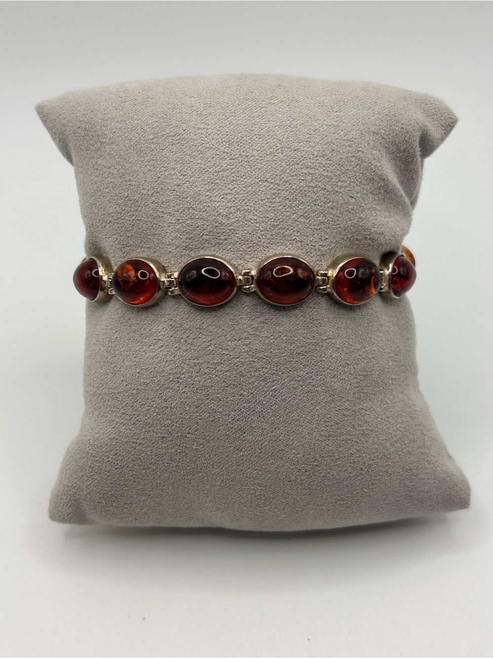 925 sterling silver amber bracelet